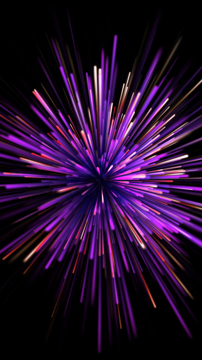 Small Bang, Electric, Small, abstract, amoled, bang, explode, explosion, lines, oled, particles, purple, true black, vibrant, HD phone wallpaper
