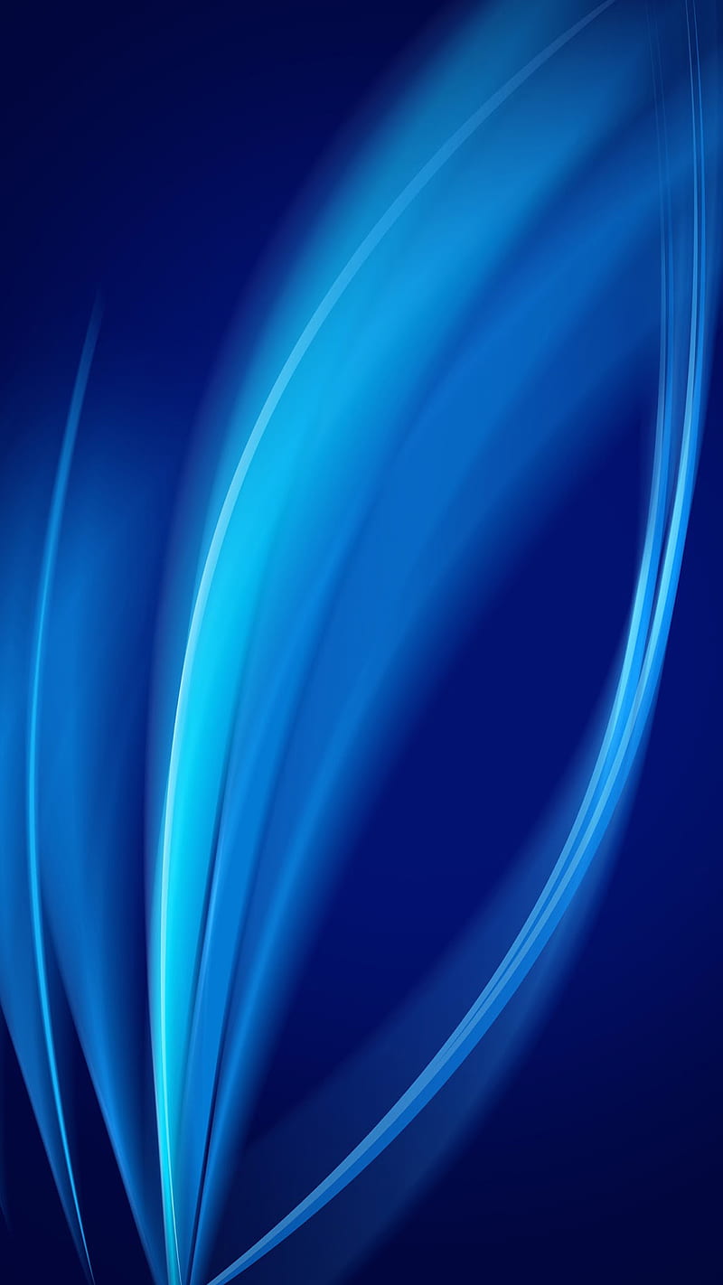 Blue Waves abstract, background, blue waves, HD phone wallpaper