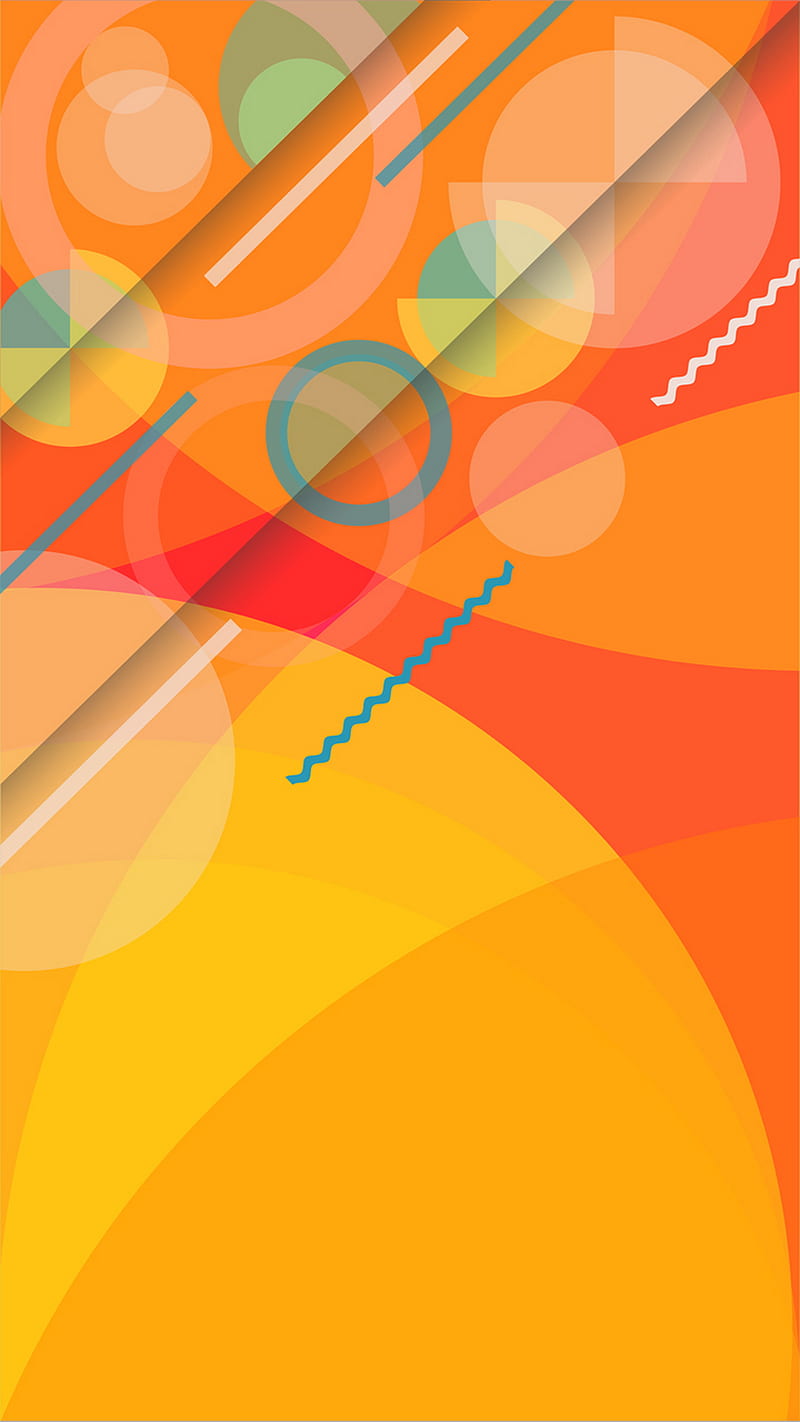 Circle orange colorful, abstract, background, blue, cool, desenho, digital,  geometric, HD phone wallpaper | Peakpx