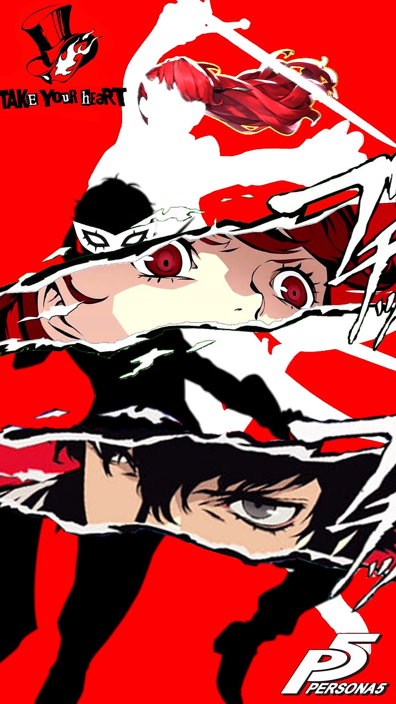Joker and Kazumi, kasumi, person, persona 5, shin megami tensei, smt, HD phone wallpaper