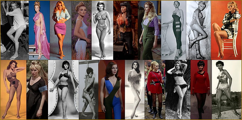 The Actresses of Classic Star Trek, Nancy Kovack, Nichelle Nichols, Star Trek, Barbara Bouchet, Women in TOS, Original Star Trek, HD wallpaper