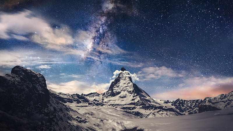 Matterhorn, mountain, nature, sky, HD wallpaper | Peakpx