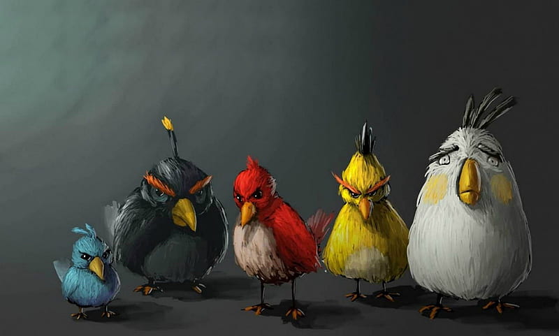Panting ~ Angry Birds, amazing, paniting, paint, birds, game, angry birds,  bonito, HD wallpaper | Peakpx