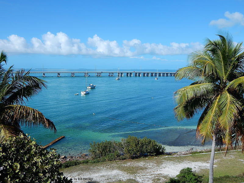 Anchored boats, Bahia Honda, Bahia Honda Florida State Park, Sailboats, Florida, beach, Boats, Florida Keys, HD wallpaper