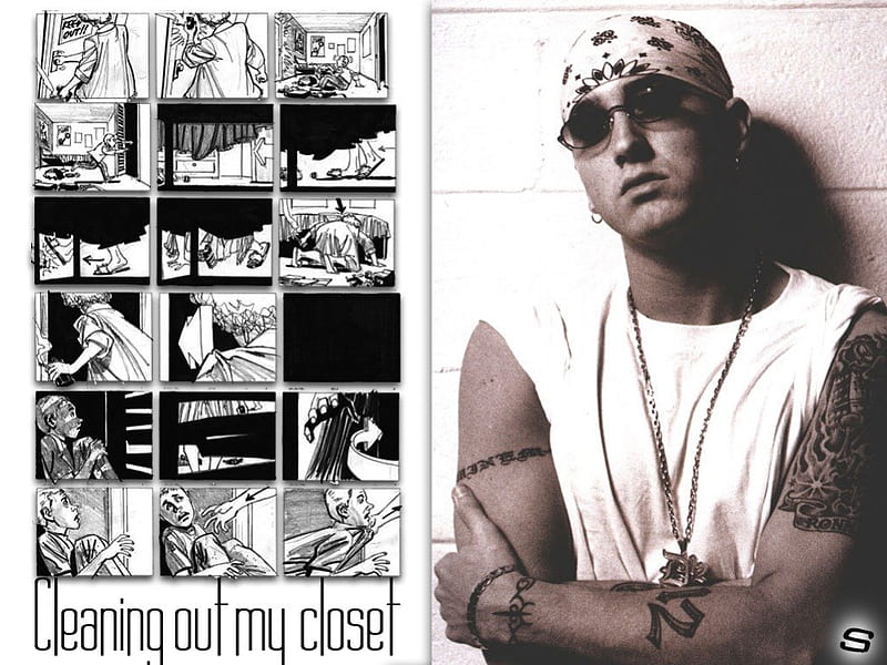 eminem comic, out, d12, closet, shady, strip, sher ali, cleaning, my, slim, comic, song, rap, eminem, solo, HD wallpaper