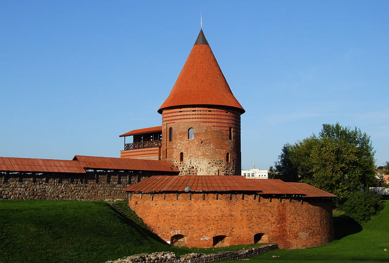 Kaunas castle, castles, lietuva, kaunas, lithuania, castle, old, HD wallpaper