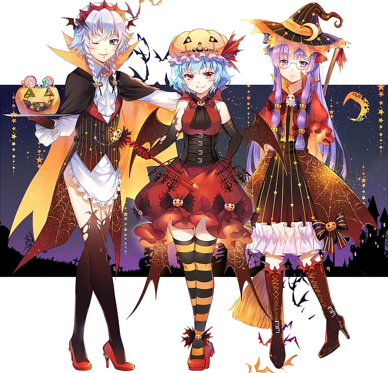 Anime Witch Watercolor Halloween On Black 库存矢量图（免版税）2317434883 |  Shutterstock