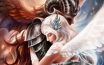 47+] Angel and Devil Wallpaper - WallpaperSafari