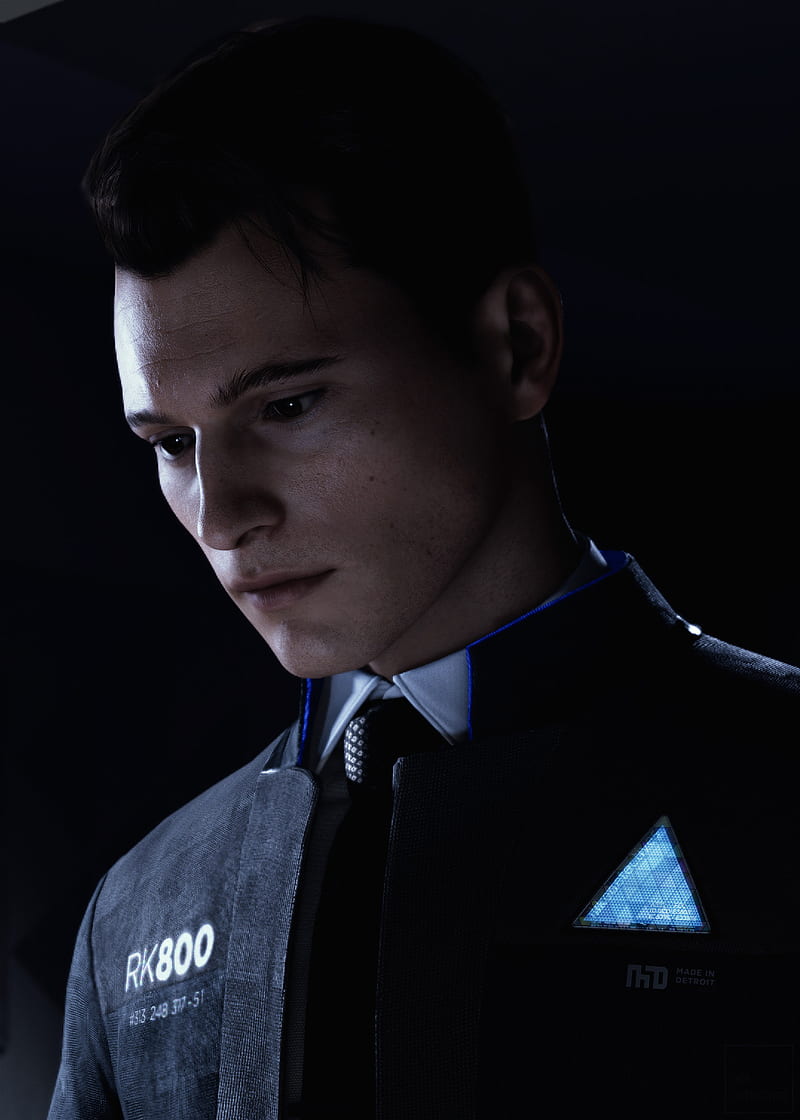 Connor, android, detroit become human, future, game, robot, scifi, HD phone wallpaper