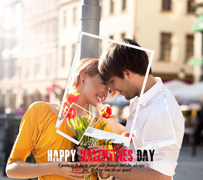 Happy Valentines Day, 14 feb, couple, love, valentines day, HD wallpaper