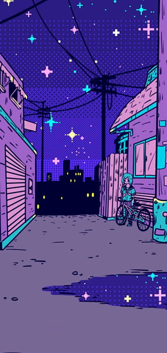 Aesthetic Alleyway Aesthetically Pleasing Cute Kawaii Lofi Retro Street Hd Mobile Wallpaper Peakpx