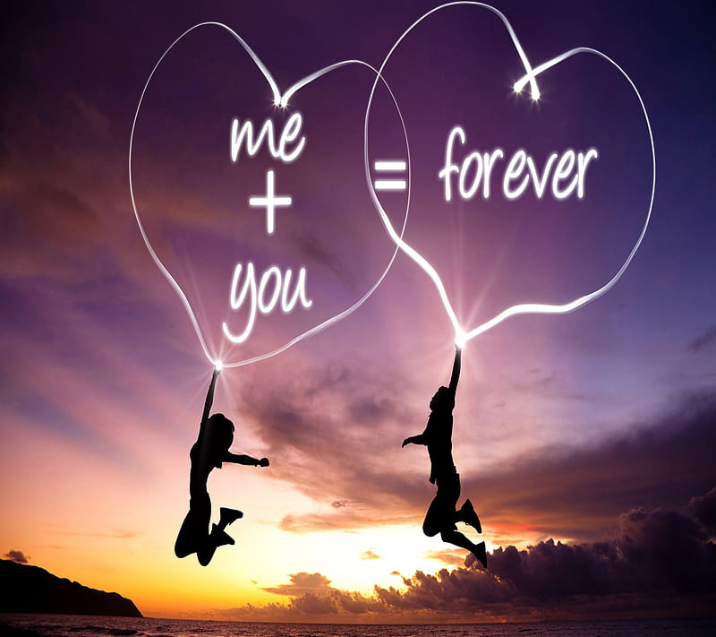 Me And You, couple, i love you, love, love forever, together, HD wallpaper