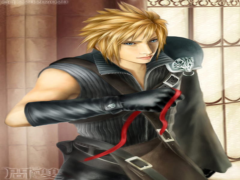 Cloud Strife, ffvii, fanart, final fantsy, cg, HD wallpaper