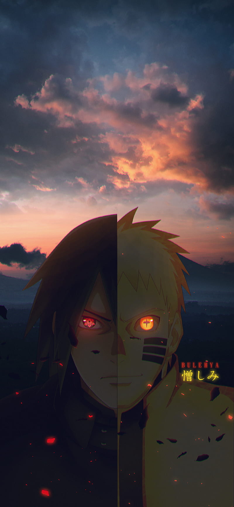 Sasuke x Naruto, anime, itachi, konoha, manga, naruto shippuden, ninja, uchiha, uzumaki, HD phone wallpaper