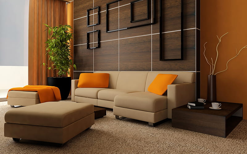 living room, couch, decoration, interior design, Others, HD wallpaper