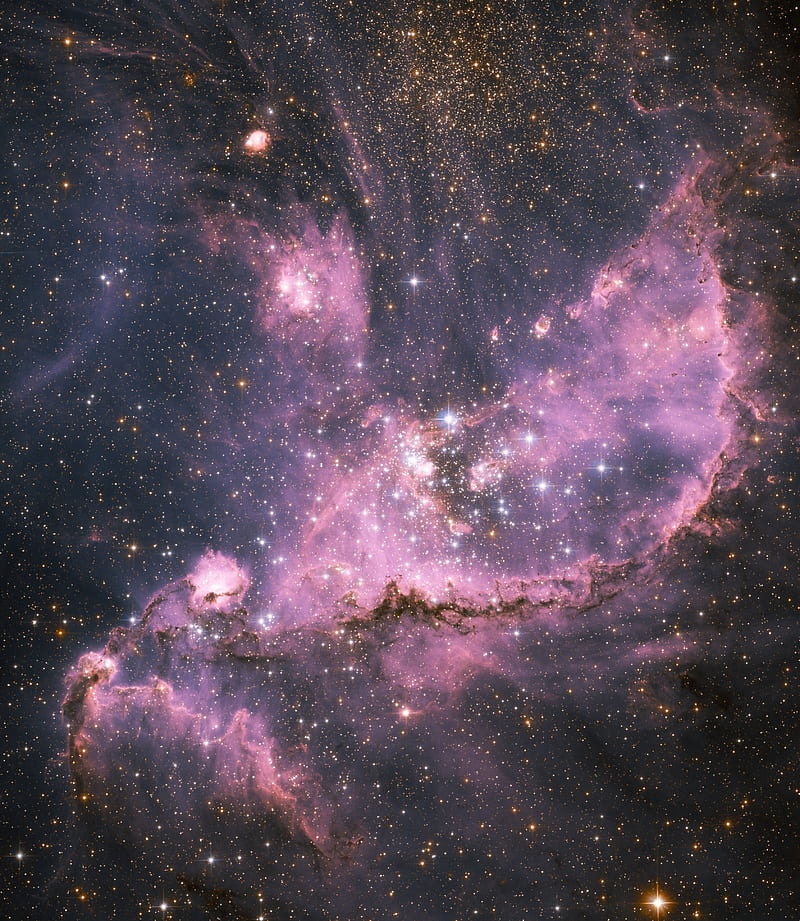 space, nebula, universe, stars, purple, HD phone wallpaper