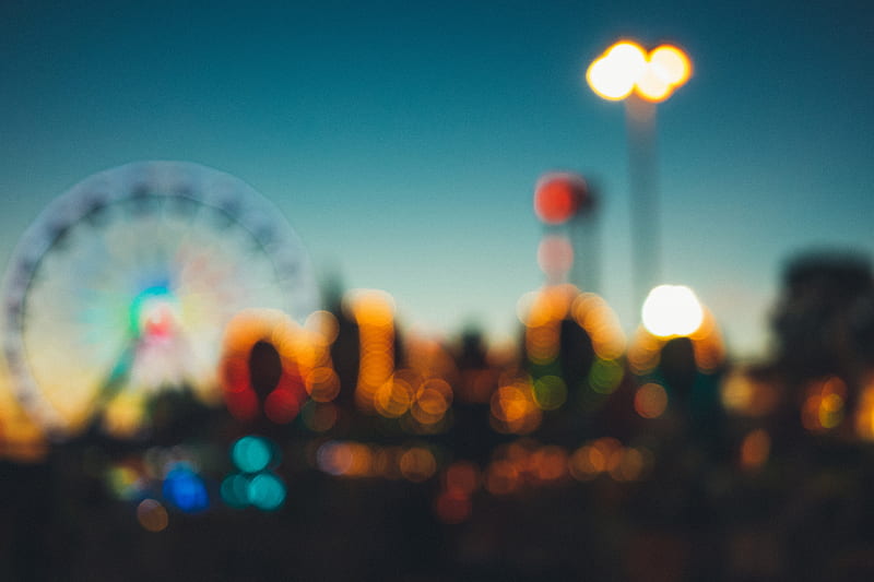 Amusement Park Blur , blur, graphy, HD wallpaper