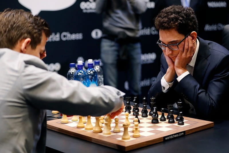 Fabiano Caruana vs Viswanathan Anand - 2019-06-12 - 7th Norway Chess 2019 -  Chess Game No Commentary 