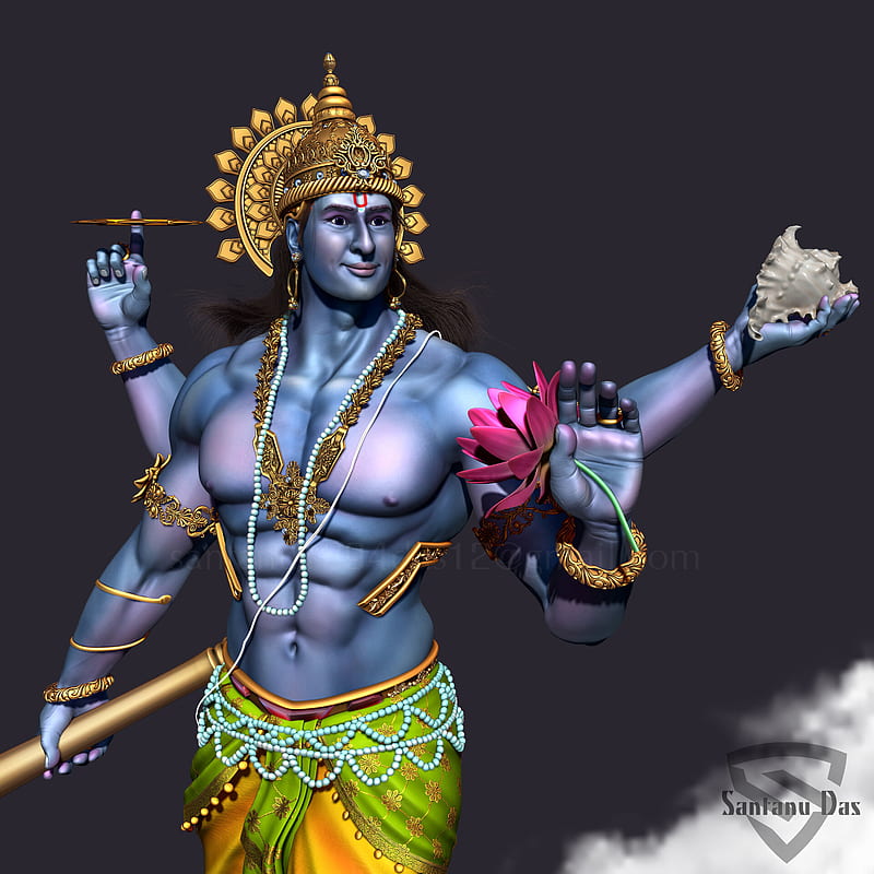ArtStation - Lord Vishnu, Angry Lord Vishnu, HD phone wallpaper | Peakpx