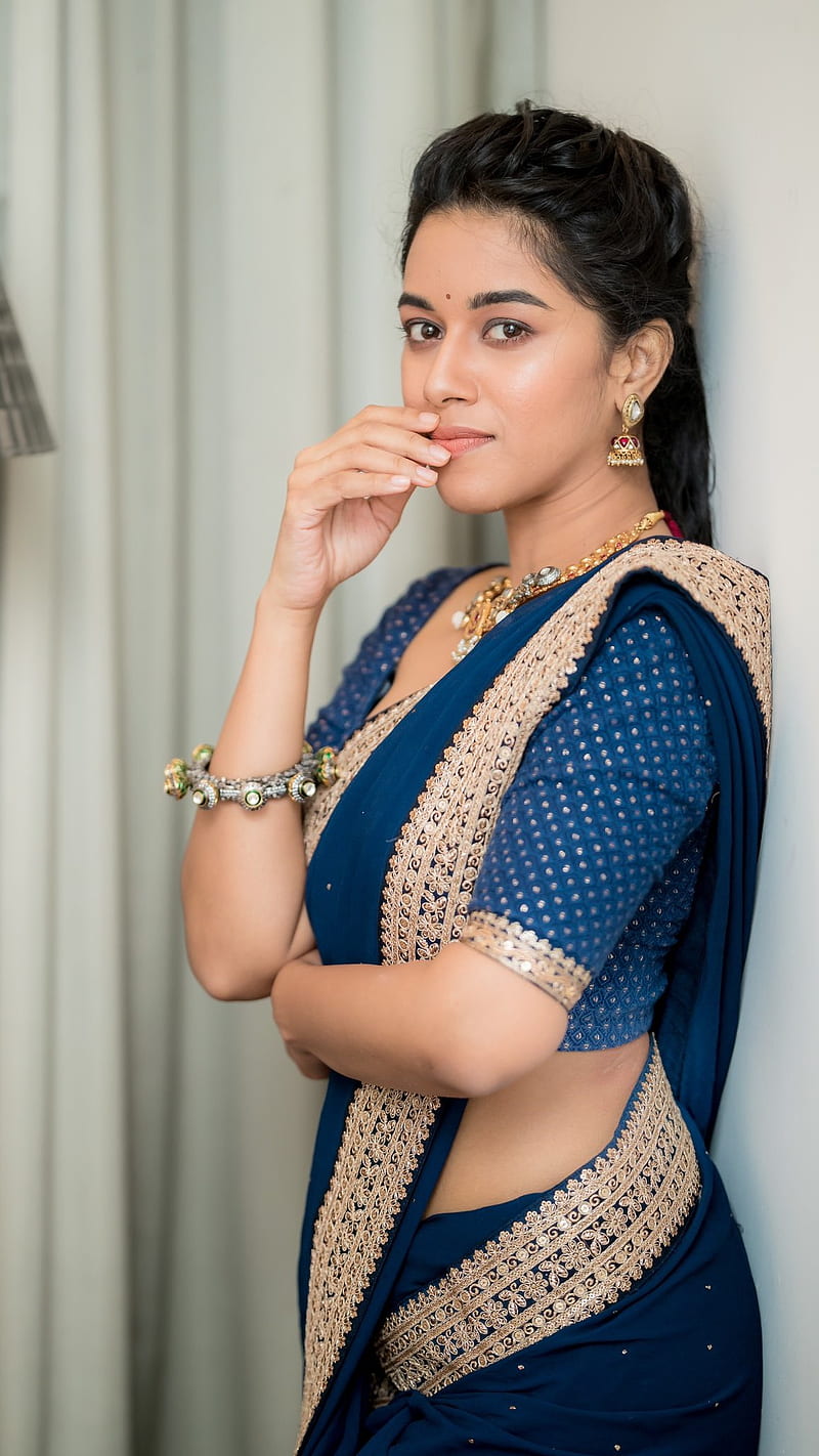 Actress Shivathmika Rajashekar Glam HD Stills In Black Saree