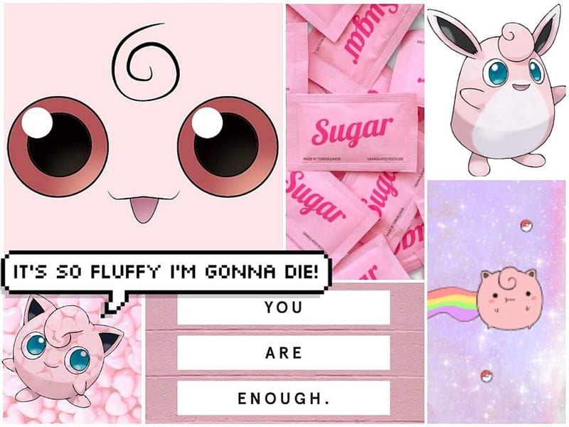 Pokemon Go - Jigglypuff, Clefairy, Mew.  Pokemon jigglypuff, Cute pokemon  wallpaper, Pokemon mew