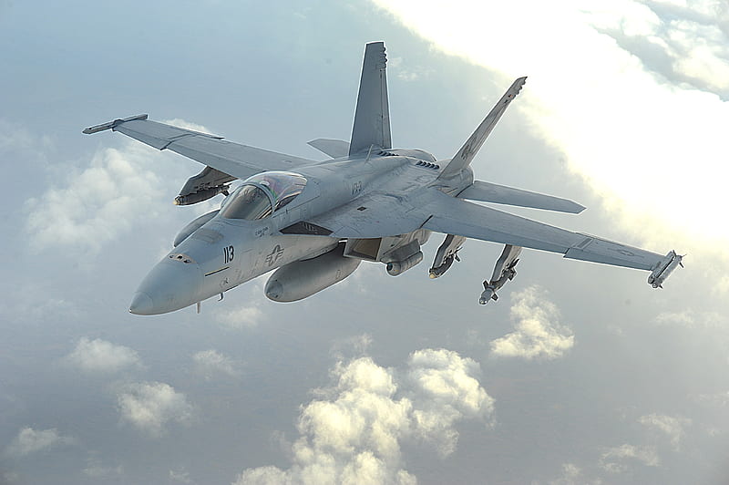 F-18, f18, aircraft, fighter, hornet, HD wallpaper