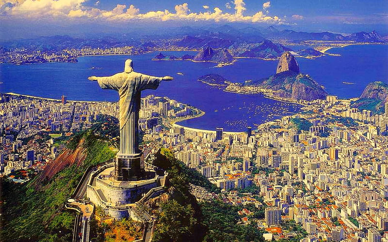 Rio de Janeiro, a City Blessed, flamengo, oceans, corcovad blessing, leblon, nice, boats, mounts, copacabana, peaks, beauty, cristo redentor, arms outstretched, houses, rio de janeiro, buildings, black, christ remeer, abstract, lapa, pool, water, cool, beaches, mountains, zona sul, brazil, awesome, sumare, niteroi, hop, cross, bay of guanabara, humaita, gray, pao de acucar, bonito, sea yachts, center, graphy, glory, streets, rio ipanema, bay of botafogo, amazing, centro, gloria, blessed, view, tijuca, nichteroy, plants, day, nature, sugar loaf, HD wallpaper