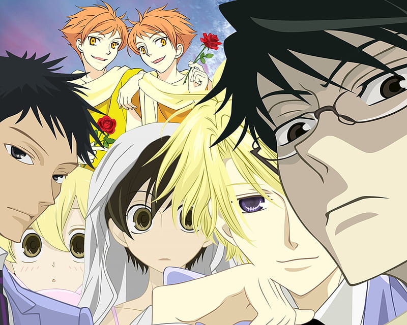 Amazon.com: WV2219 Ouran High School Host Club Characters Anime Manga Art  16x12 Print Poster: Posters & Prints