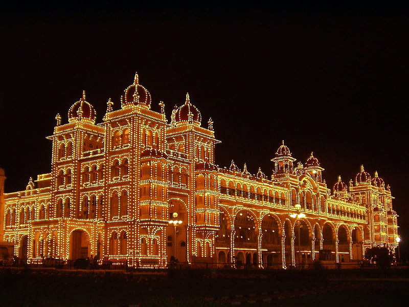 mysore palace for computer, HD wallpaper