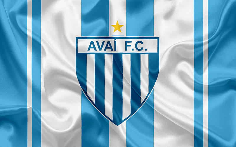 Avai FC, Brazilian football club, emblem, logo, Brazil Serie A, football, Florianopolis, Santa Catarina, Brazil, silk flag, HD wallpaper