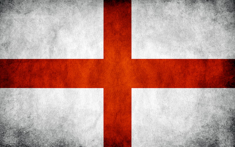 ST GEORGE CROSS (England grunge flag), grunge, st george cross, flag, england, HD wallpaper