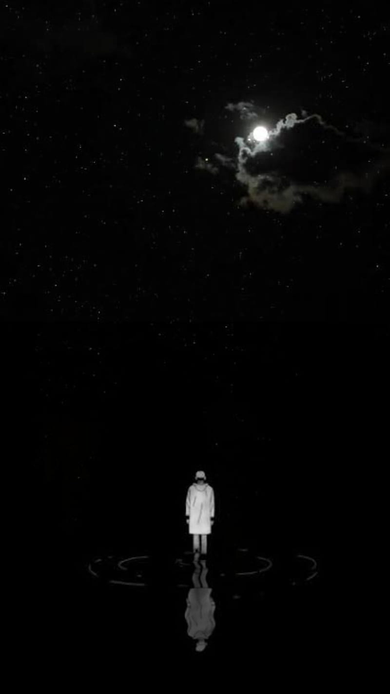 Sad girl, broken, moon, night, road, sad, star, HD phone wallpaper ...