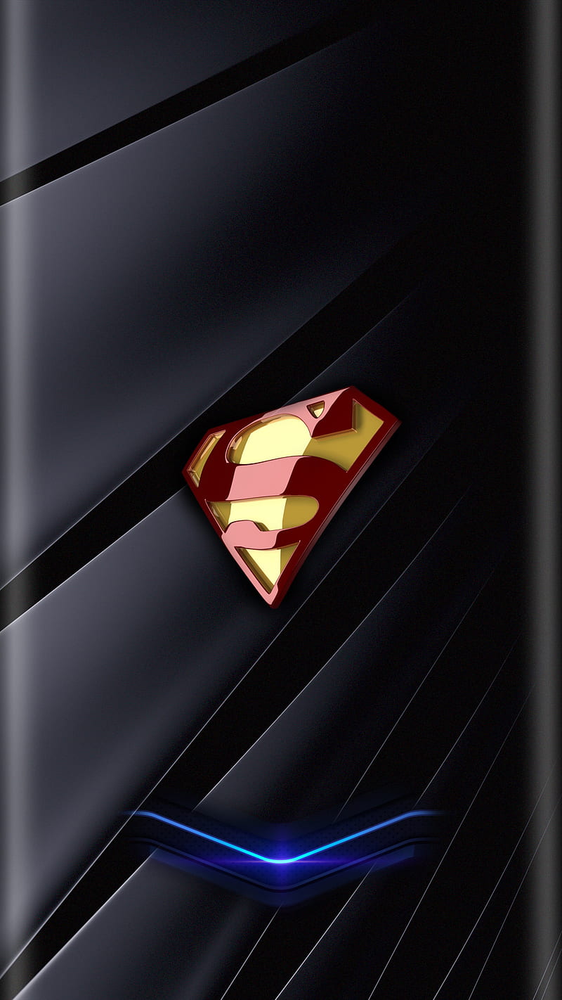 Superman Edge Neon, edge, neon, superman, HD phone wallpaper