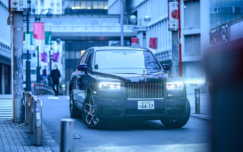 Rolls-Royce Cullinan luxury cars, 2020 cars, JP-spec, 2020 Rolls-Royce Cullinan, british cars, Rolls-Royce, HD wallpaper