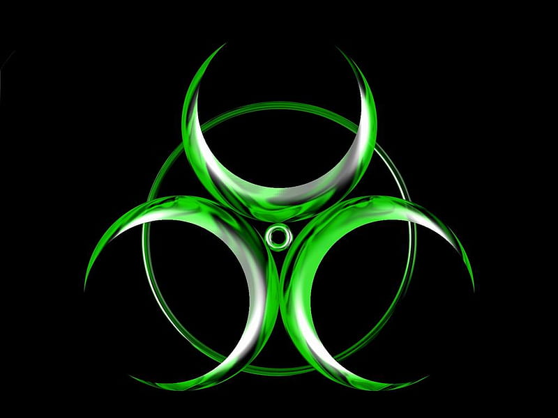 nuke, guerra, turf, symbol, green, HD wallpaper