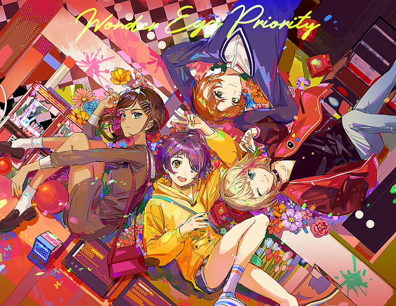 Anime, Wonder Egg Priority, Neiru Aonuma , Rika Kawai , Ai Ohto , Momoe Sawaki, HD wallpaper