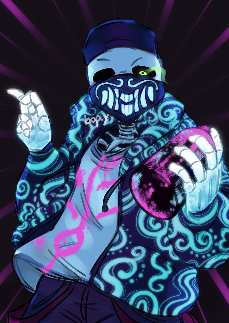 Omni 404 Sans glitch, blue, error404 sans, monster, red, umdertale,  undertale au, HD phone wallpaper