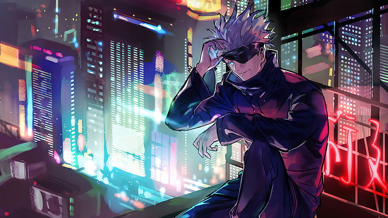 Download Jujutsu Kaisen 4k Blindfolded Satoru Wallpaper