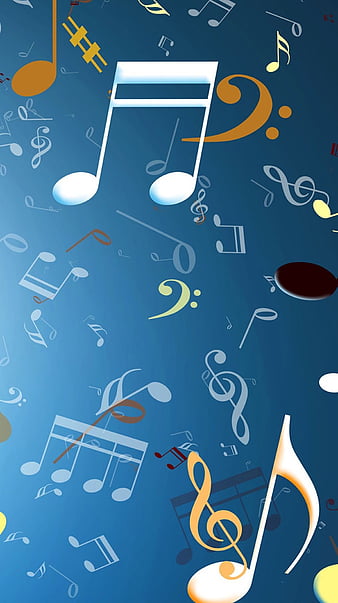 Colorful music notes background Royalty Free Vector Image