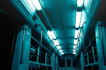wagon, metro, lamps, light, lighting, HD wallpaper