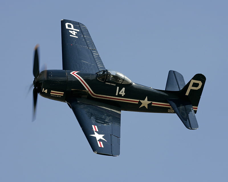 Grumman XF8F-1 Bearcat, bearcat, usaf, grumman, fighter, HD wallpaper