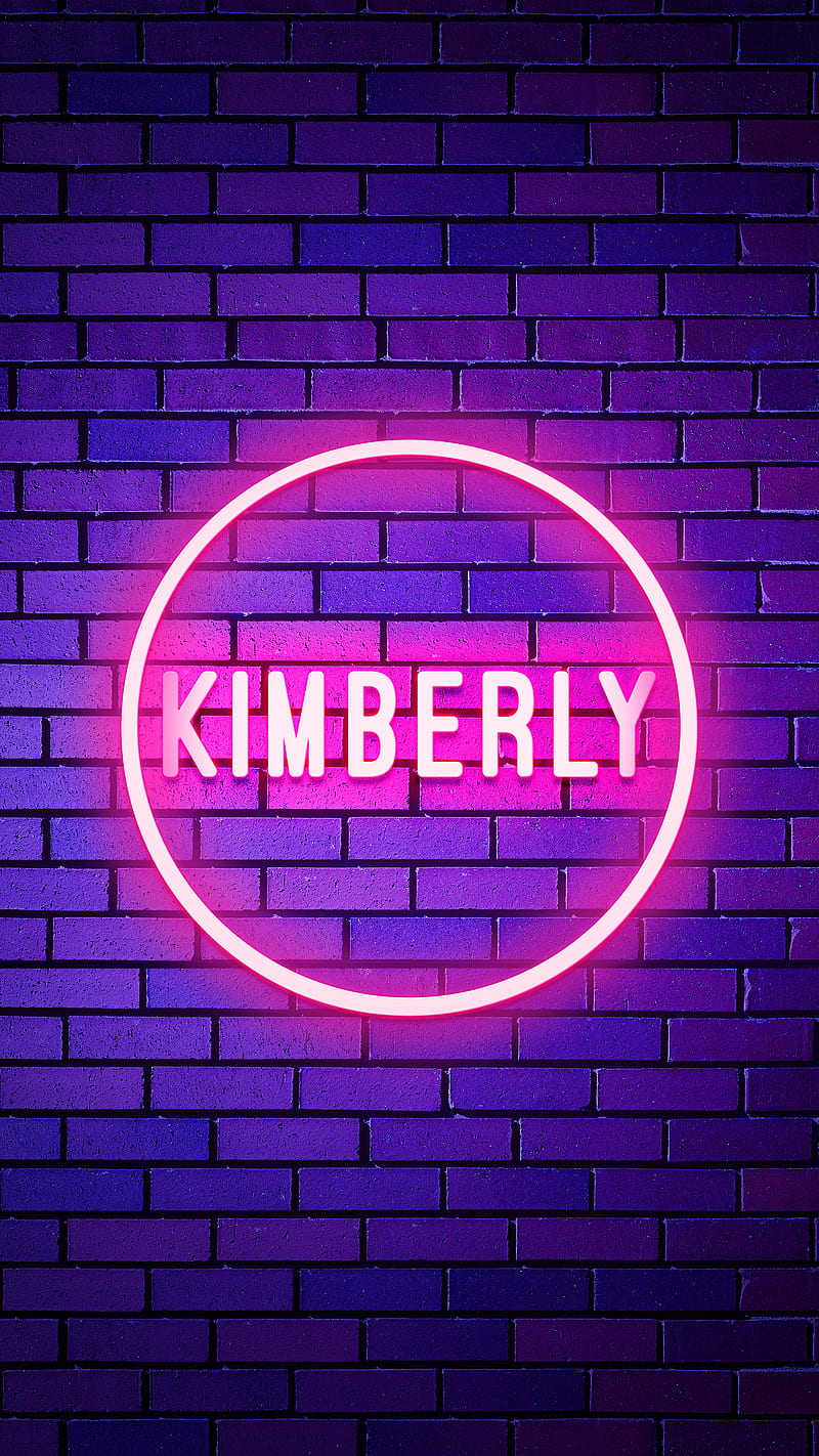 Kimberly, Name, Neon Kimberly, Neon light, Neon name, name design, person name, HD phone wallpaper