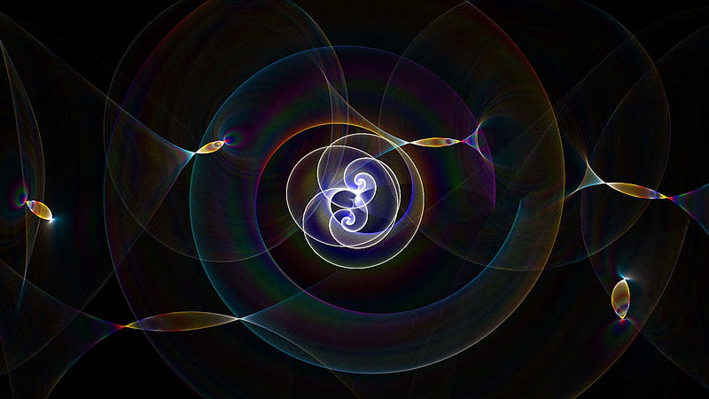 Spiral, attractor, nice, fractal abstract, HD wallpaper