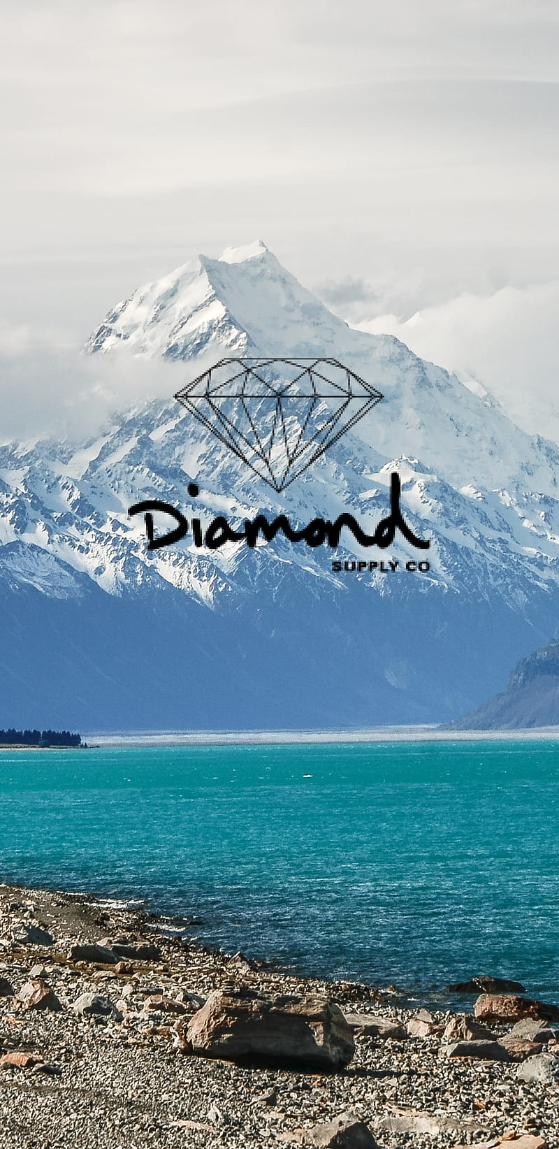Diamond Mountain, beach, canada, diamond supply co, dope, lake, swag, HD phone wallpaper