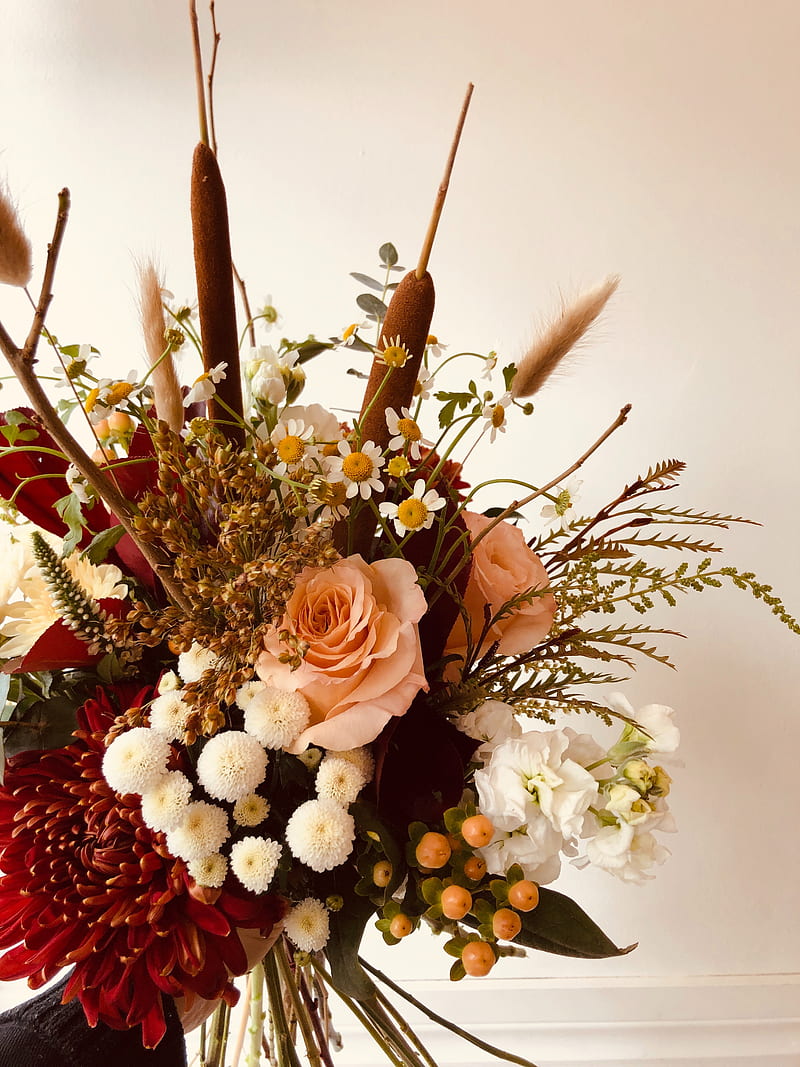 flowers, bouquet, composition, ikebana, HD phone wallpaper