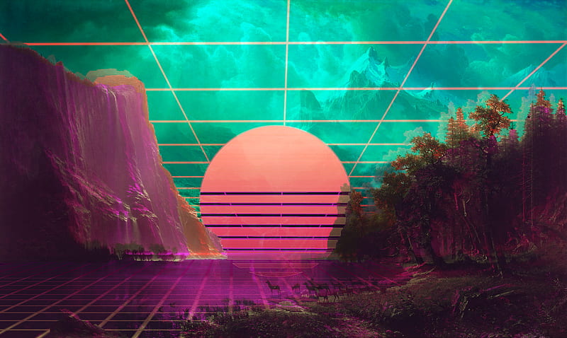 Hình nền Pacific Coast Vaporwave đưa bạn đến một nơi xa xôi và thanh bình ở Thái Bình Dương. Với những bức tranh biển đẹp mắt, cá sấu và hoàng đế hổ, bạn sẽ được đắm mình trong một không gian sống động và đầy chất thơ. Hãy tận hưởng chiều nắng lấp lánh qua các hình nền này!