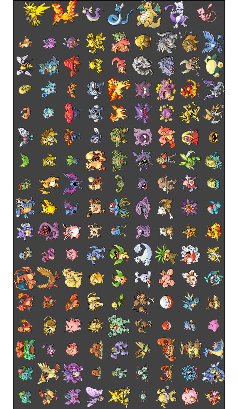 pokemon list 1st gen