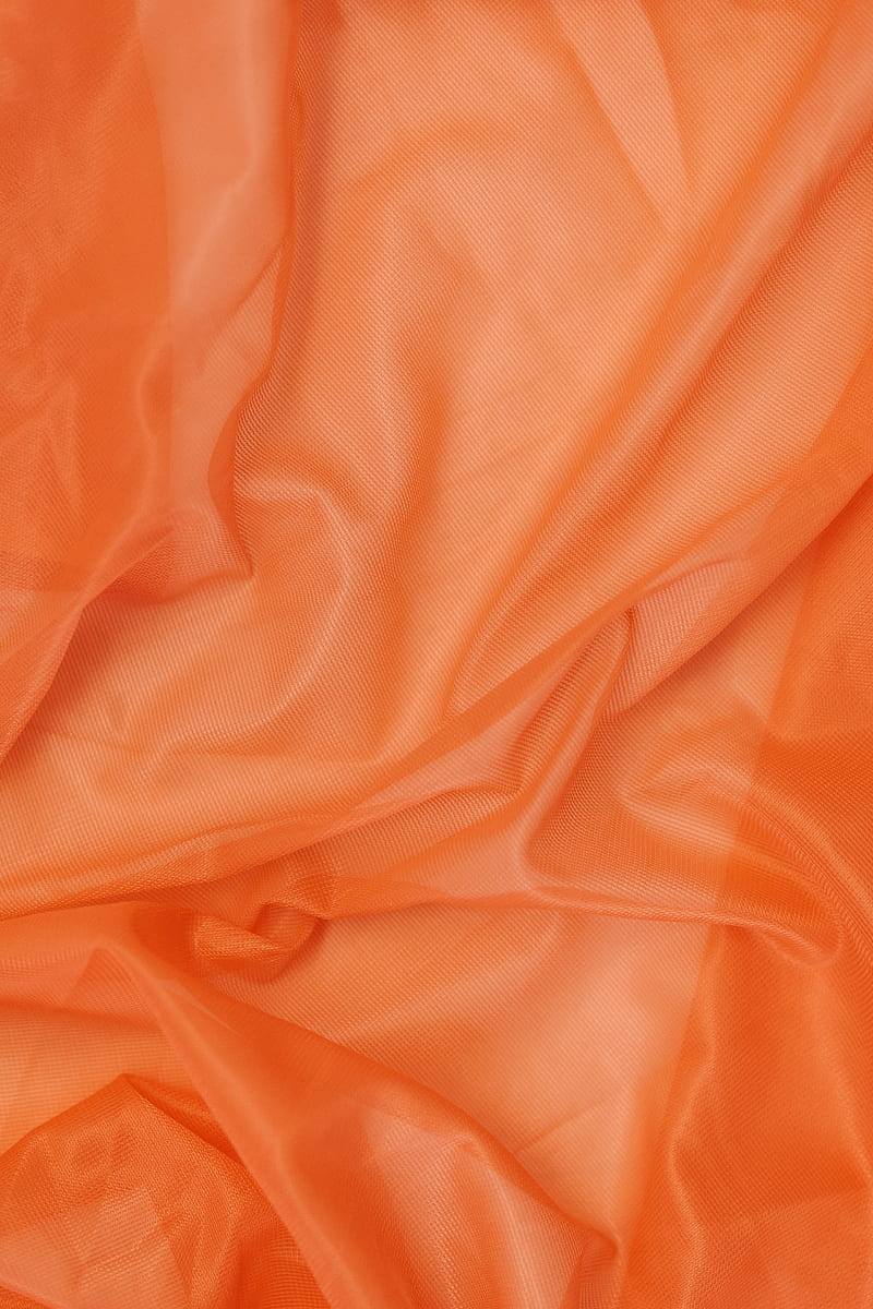 Orange Textile on Brown Wooden Table, HD phone wallpaper