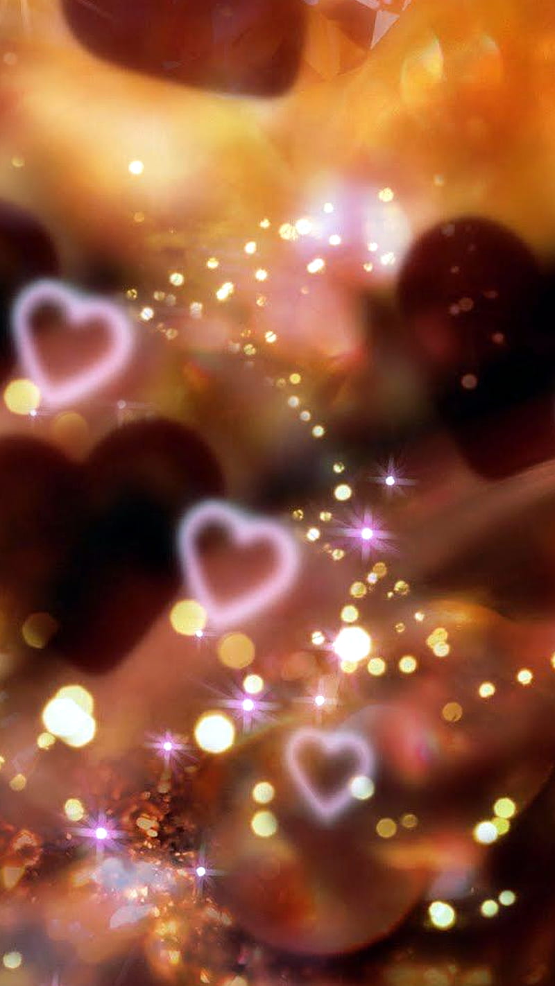 coeur brillant, heart, love, romance, HD phone wallpaper