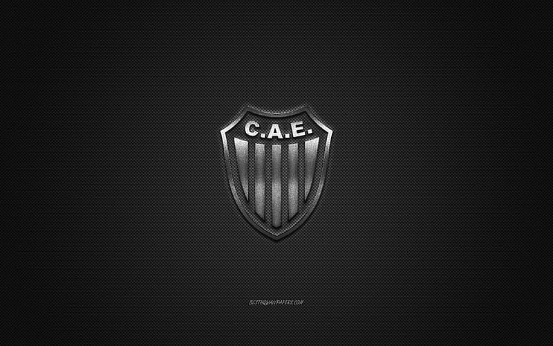 CA Estudiantes, Argentine football club, gray logo, gray carbon fiber ...